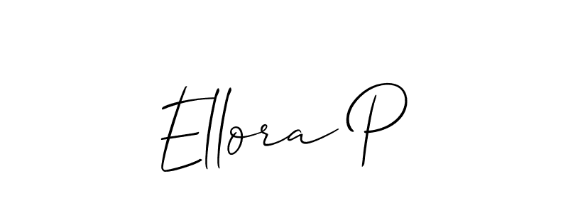Make a short Ellora P signature style. Manage your documents anywhere anytime using Allison_Script. Create and add eSignatures, submit forms, share and send files easily. Ellora P signature style 2 images and pictures png