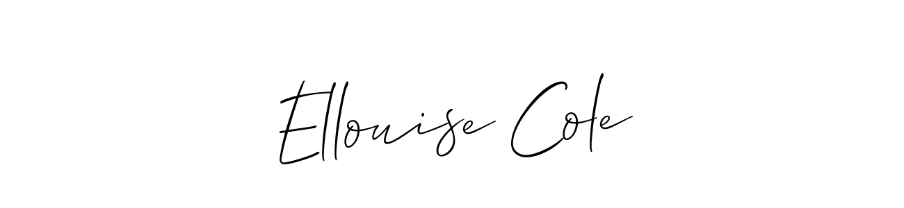 How to Draw Ellouise Cole signature style? Allison_Script is a latest design signature styles for name Ellouise Cole. Ellouise Cole signature style 2 images and pictures png