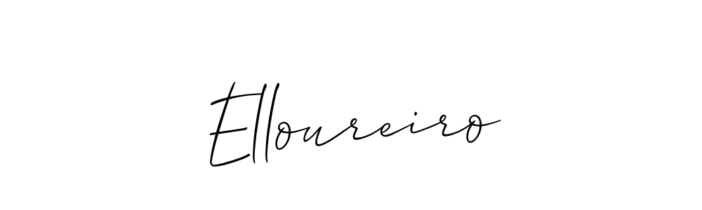 Make a beautiful signature design for name Elloureiro. With this signature (Allison_Script) style, you can create a handwritten signature for free. Elloureiro signature style 2 images and pictures png