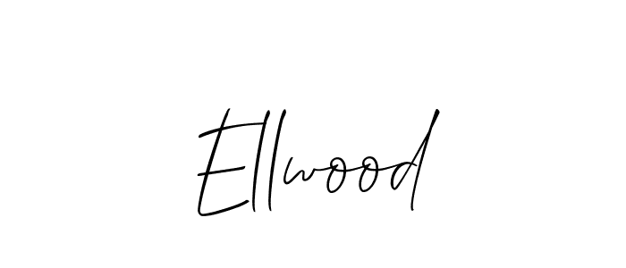 How to make Ellwood signature? Allison_Script is a professional autograph style. Create handwritten signature for Ellwood name. Ellwood signature style 2 images and pictures png