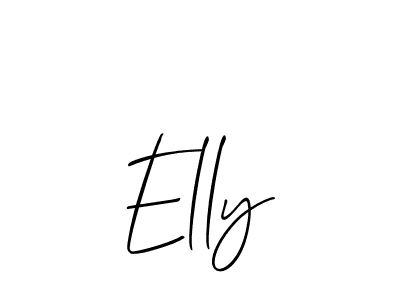 Create a beautiful signature design for name Elly. With this signature (Allison_Script) fonts, you can make a handwritten signature for free. Elly signature style 2 images and pictures png