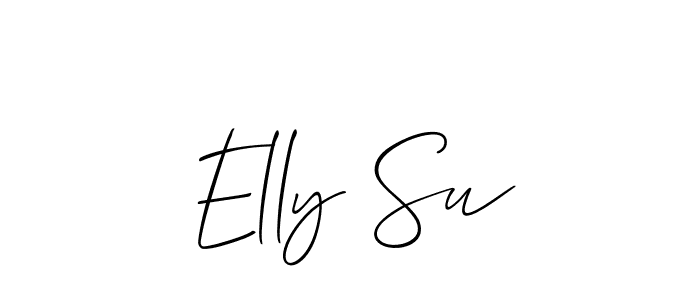 Use a signature maker to create a handwritten signature online. With this signature software, you can design (Allison_Script) your own signature for name Elly Su. Elly Su signature style 2 images and pictures png