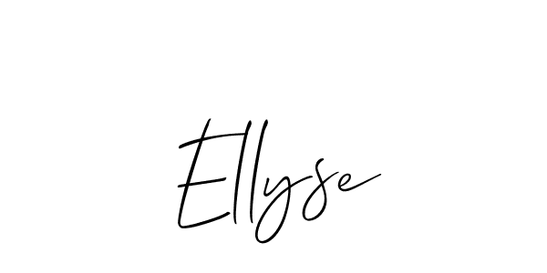 Create a beautiful signature design for name Ellyse. With this signature (Allison_Script) fonts, you can make a handwritten signature for free. Ellyse signature style 2 images and pictures png