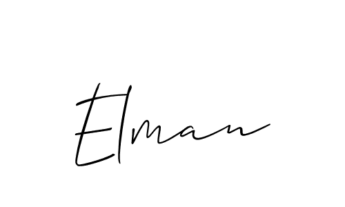 Create a beautiful signature design for name Elman. With this signature (Allison_Script) fonts, you can make a handwritten signature for free. Elman signature style 2 images and pictures png