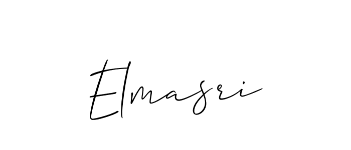 How to make Elmasri signature? Allison_Script is a professional autograph style. Create handwritten signature for Elmasri name. Elmasri signature style 2 images and pictures png