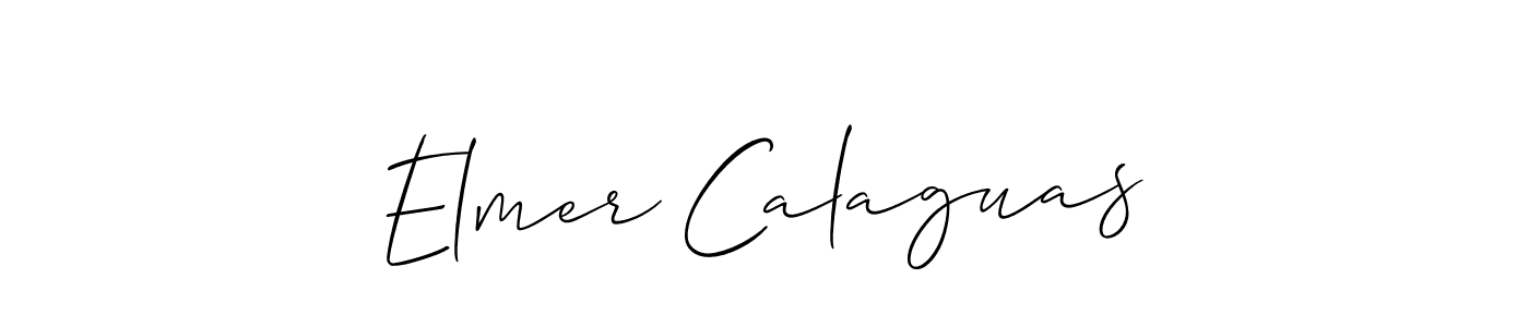 Best and Professional Signature Style for Elmer Calaguas. Allison_Script Best Signature Style Collection. Elmer Calaguas signature style 2 images and pictures png