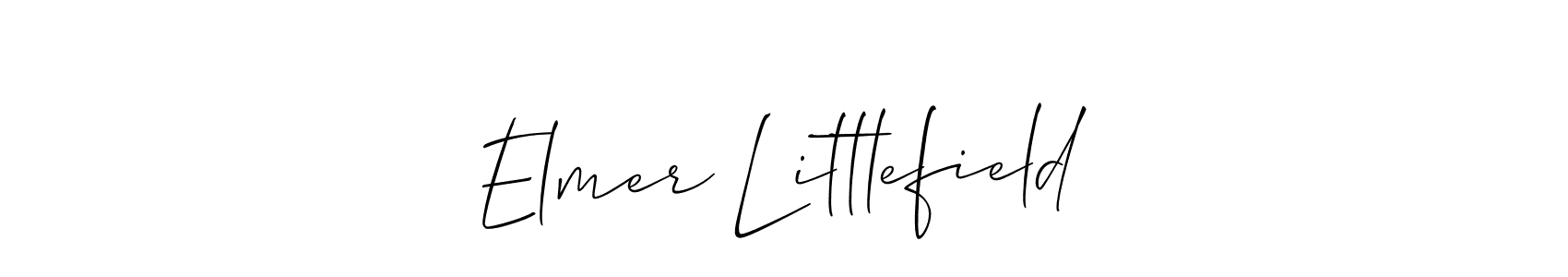 Use a signature maker to create a handwritten signature online. With this signature software, you can design (Allison_Script) your own signature for name Elmer Littlefield. Elmer Littlefield signature style 2 images and pictures png