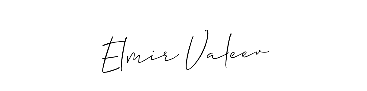 if you are searching for the best signature style for your name Elmir Valeev. so please give up your signature search. here we have designed multiple signature styles  using Allison_Script. Elmir Valeev signature style 2 images and pictures png