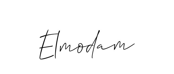 It looks lik you need a new signature style for name Elmodam. Design unique handwritten (Allison_Script) signature with our free signature maker in just a few clicks. Elmodam signature style 2 images and pictures png