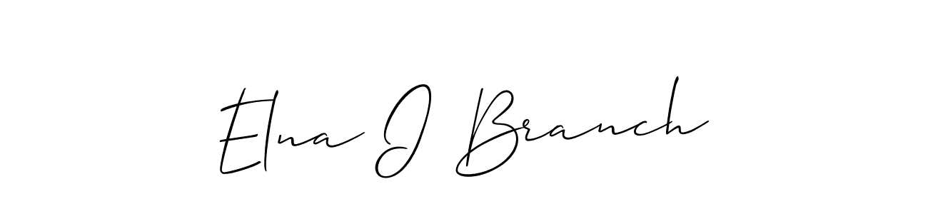 The best way (Allison_Script) to make a short signature is to pick only two or three words in your name. The name Elna I Branch include a total of six letters. For converting this name. Elna I Branch signature style 2 images and pictures png