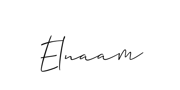 if you are searching for the best signature style for your name Elnaam. so please give up your signature search. here we have designed multiple signature styles  using Allison_Script. Elnaam signature style 2 images and pictures png