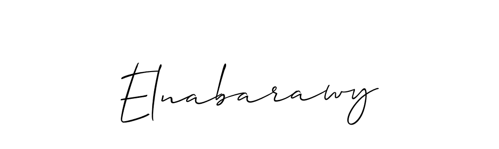 It looks lik you need a new signature style for name Elnabarawy. Design unique handwritten (Allison_Script) signature with our free signature maker in just a few clicks. Elnabarawy signature style 2 images and pictures png