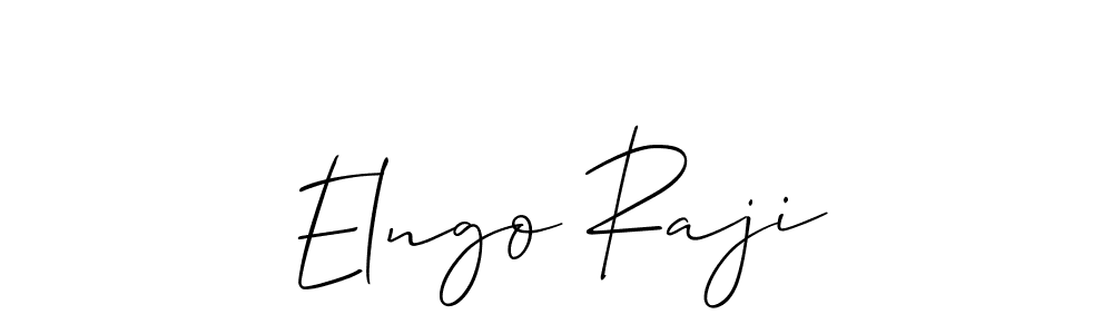 How to make Elngo Raji signature? Allison_Script is a professional autograph style. Create handwritten signature for Elngo Raji name. Elngo Raji signature style 2 images and pictures png