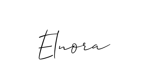 How to Draw Elnora signature style? Allison_Script is a latest design signature styles for name Elnora. Elnora signature style 2 images and pictures png