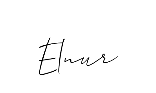 Best and Professional Signature Style for Elnur. Allison_Script Best Signature Style Collection. Elnur signature style 2 images and pictures png