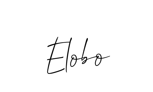 Design your own signature with our free online signature maker. With this signature software, you can create a handwritten (Allison_Script) signature for name Elobo. Elobo signature style 2 images and pictures png