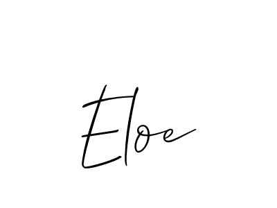 Best and Professional Signature Style for Eloe. Allison_Script Best Signature Style Collection. Eloe signature style 2 images and pictures png