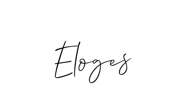 if you are searching for the best signature style for your name Eloges. so please give up your signature search. here we have designed multiple signature styles  using Allison_Script. Eloges signature style 2 images and pictures png