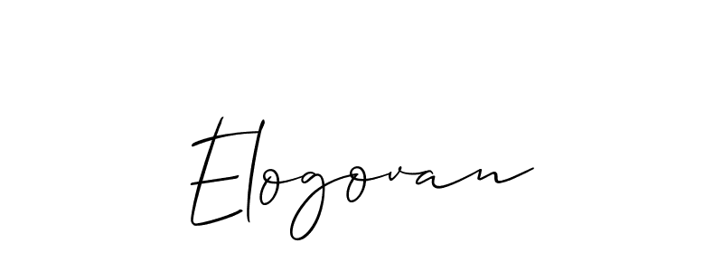 Elogovan stylish signature style. Best Handwritten Sign (Allison_Script) for my name. Handwritten Signature Collection Ideas for my name Elogovan. Elogovan signature style 2 images and pictures png