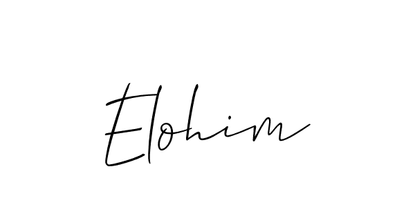 Once you've used our free online signature maker to create your best signature Allison_Script style, it's time to enjoy all of the benefits that Elohim name signing documents. Elohim signature style 2 images and pictures png