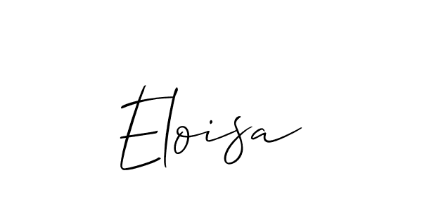 Use a signature maker to create a handwritten signature online. With this signature software, you can design (Allison_Script) your own signature for name Eloisa. Eloisa signature style 2 images and pictures png