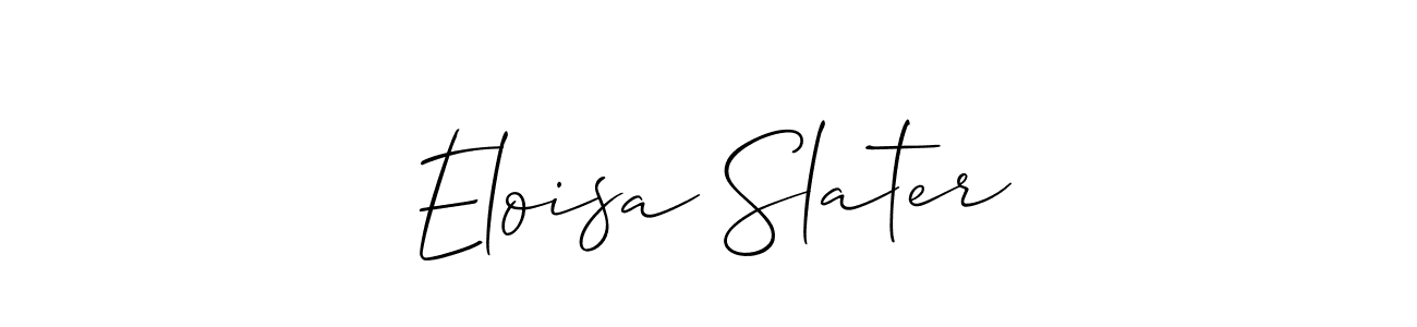 Also You can easily find your signature by using the search form. We will create Eloisa Slater name handwritten signature images for you free of cost using Allison_Script sign style. Eloisa Slater signature style 2 images and pictures png