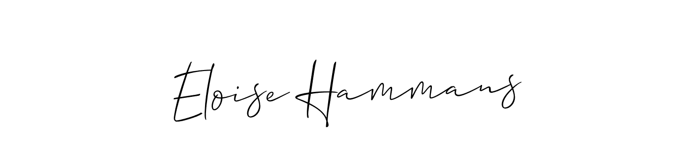 How to make Eloise Hammans signature? Allison_Script is a professional autograph style. Create handwritten signature for Eloise Hammans name. Eloise Hammans signature style 2 images and pictures png