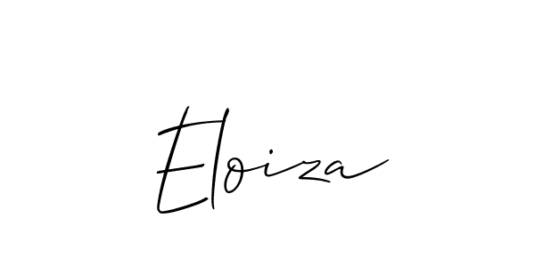 You should practise on your own different ways (Allison_Script) to write your name (Eloiza) in signature. don't let someone else do it for you. Eloiza signature style 2 images and pictures png