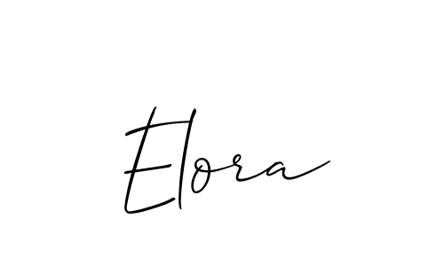 Best and Professional Signature Style for Elora. Allison_Script Best Signature Style Collection. Elora signature style 2 images and pictures png