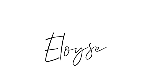 How to make Eloyse signature? Allison_Script is a professional autograph style. Create handwritten signature for Eloyse name. Eloyse signature style 2 images and pictures png