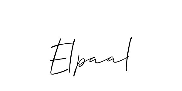 if you are searching for the best signature style for your name Elpaal. so please give up your signature search. here we have designed multiple signature styles  using Allison_Script. Elpaal signature style 2 images and pictures png