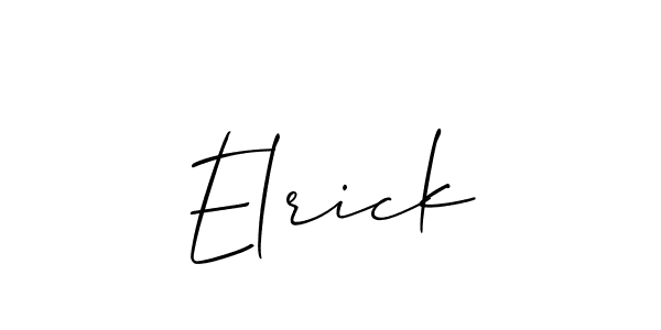 Make a short Elrick signature style. Manage your documents anywhere anytime using Allison_Script. Create and add eSignatures, submit forms, share and send files easily. Elrick signature style 2 images and pictures png