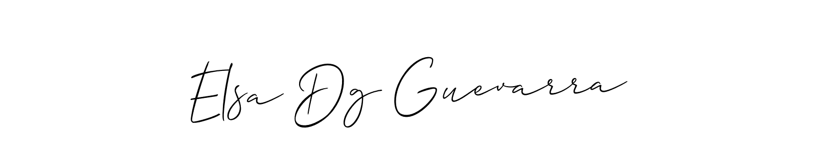 Similarly Allison_Script is the best handwritten signature design. Signature creator online .You can use it as an online autograph creator for name Elsa Dg Guevarra. Elsa Dg Guevarra signature style 2 images and pictures png