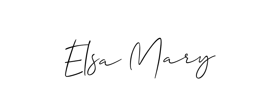 You should practise on your own different ways (Allison_Script) to write your name (Elsa Mary) in signature. don't let someone else do it for you. Elsa Mary signature style 2 images and pictures png