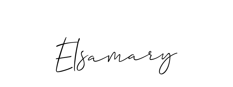 How to Draw Elsamary signature style? Allison_Script is a latest design signature styles for name Elsamary. Elsamary signature style 2 images and pictures png