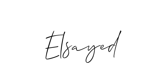 You should practise on your own different ways (Allison_Script) to write your name (Elsayed) in signature. don't let someone else do it for you. Elsayed signature style 2 images and pictures png