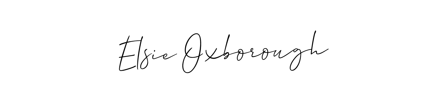 How to Draw Elsie Oxborough signature style? Allison_Script is a latest design signature styles for name Elsie Oxborough. Elsie Oxborough signature style 2 images and pictures png