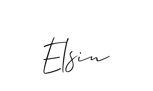 Make a beautiful signature design for name Elsin. Use this online signature maker to create a handwritten signature for free. Elsin signature style 2 images and pictures png