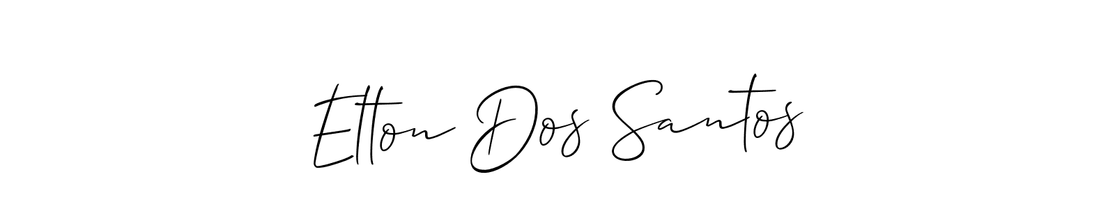 Check out images of Autograph of Elton Dos Santos name. Actor Elton Dos Santos Signature Style. Allison_Script is a professional sign style online. Elton Dos Santos signature style 2 images and pictures png