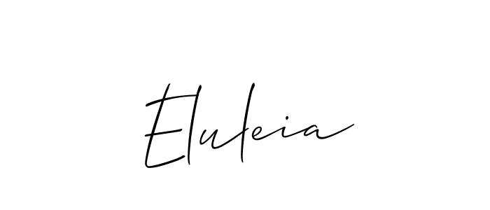 Make a short Eluleia signature style. Manage your documents anywhere anytime using Allison_Script. Create and add eSignatures, submit forms, share and send files easily. Eluleia signature style 2 images and pictures png