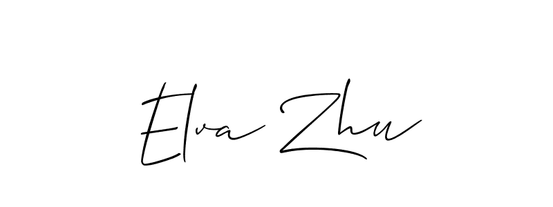 if you are searching for the best signature style for your name Elva Zhu. so please give up your signature search. here we have designed multiple signature styles  using Allison_Script. Elva Zhu signature style 2 images and pictures png