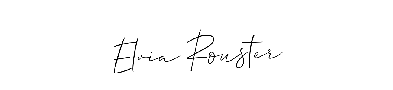 Best and Professional Signature Style for Elvia Rouster. Allison_Script Best Signature Style Collection. Elvia Rouster signature style 2 images and pictures png
