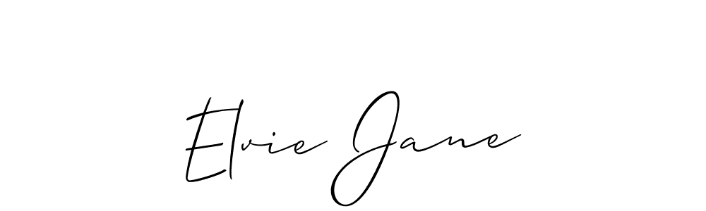 You should practise on your own different ways (Allison_Script) to write your name (Elvie Jane) in signature. don't let someone else do it for you. Elvie Jane signature style 2 images and pictures png