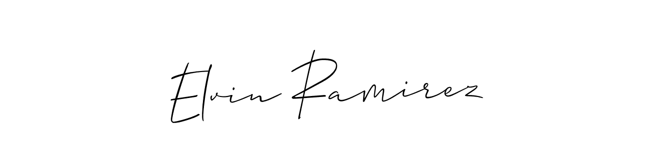 How to make Elvin Ramirez signature? Allison_Script is a professional autograph style. Create handwritten signature for Elvin Ramirez name. Elvin Ramirez signature style 2 images and pictures png