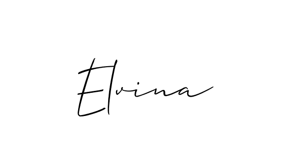 You should practise on your own different ways (Allison_Script) to write your name (Elvina) in signature. don't let someone else do it for you. Elvina signature style 2 images and pictures png