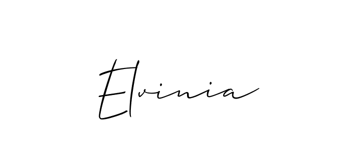 Best and Professional Signature Style for Elvinia. Allison_Script Best Signature Style Collection. Elvinia signature style 2 images and pictures png