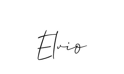 Also You can easily find your signature by using the search form. We will create Elvio name handwritten signature images for you free of cost using Allison_Script sign style. Elvio signature style 2 images and pictures png