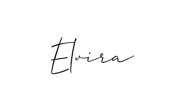 Use a signature maker to create a handwritten signature online. With this signature software, you can design (Allison_Script) your own signature for name Elvira. Elvira signature style 2 images and pictures png