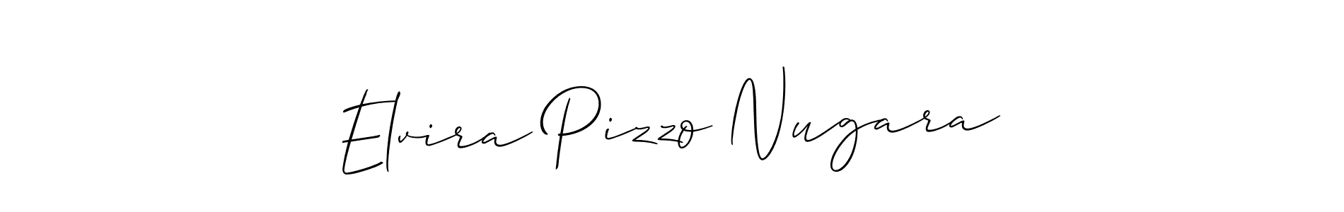 Elvira Pizzo Nugara stylish signature style. Best Handwritten Sign (Allison_Script) for my name. Handwritten Signature Collection Ideas for my name Elvira Pizzo Nugara. Elvira Pizzo Nugara signature style 2 images and pictures png