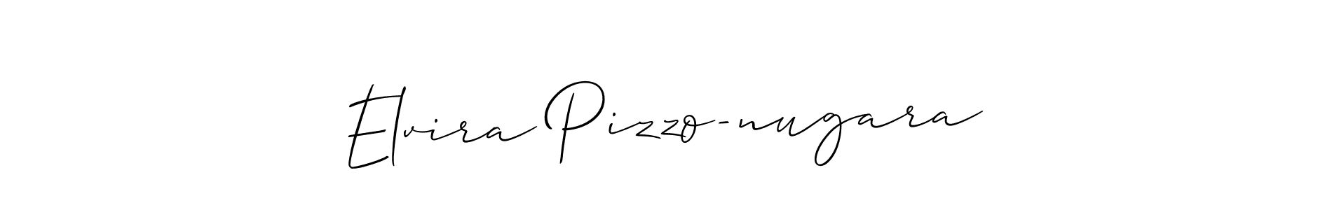 Use a signature maker to create a handwritten signature online. With this signature software, you can design (Allison_Script) your own signature for name Elvira Pizzo-nugara. Elvira Pizzo-nugara signature style 2 images and pictures png